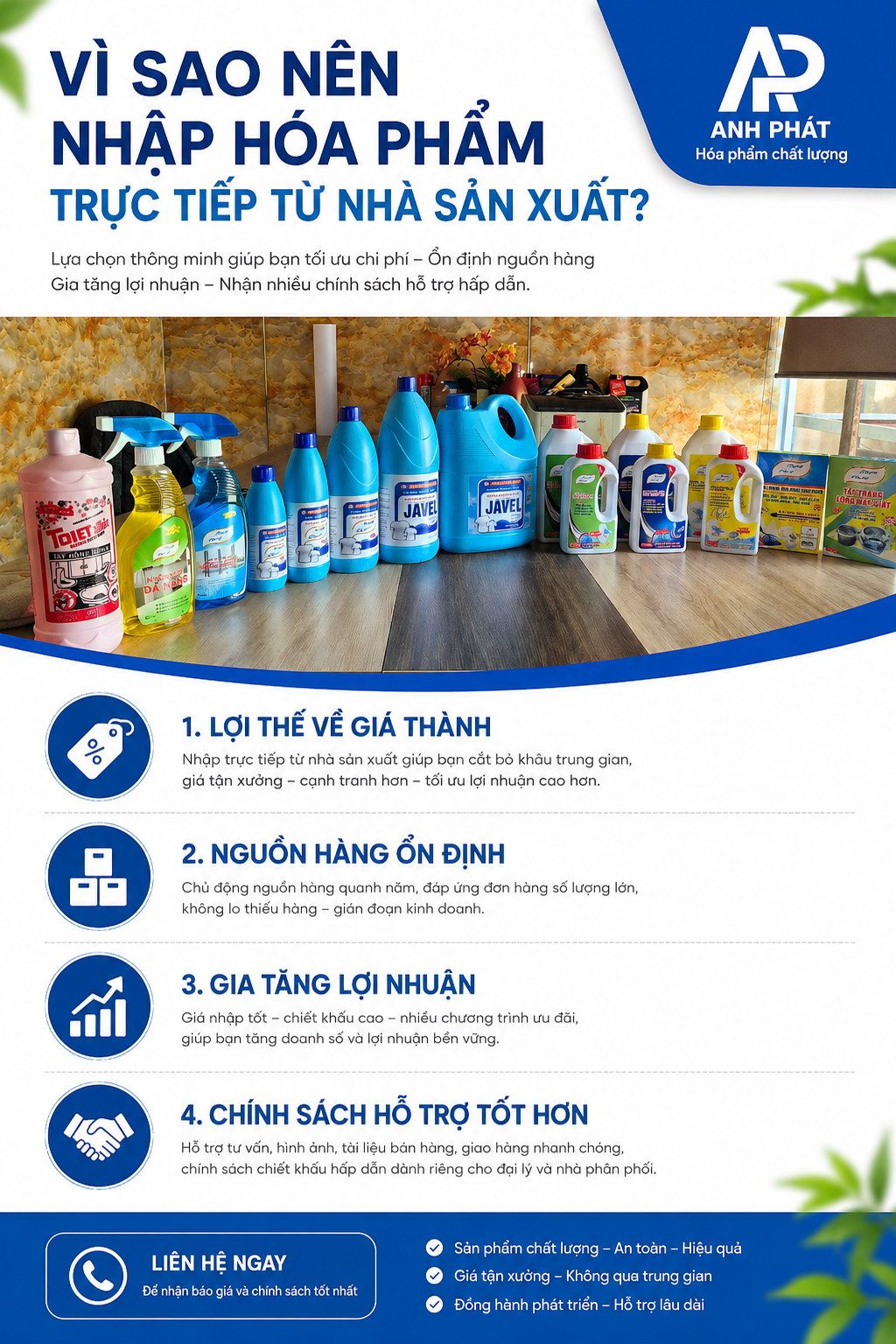 Sản phẩm Hóa Phẩm Anh Phát