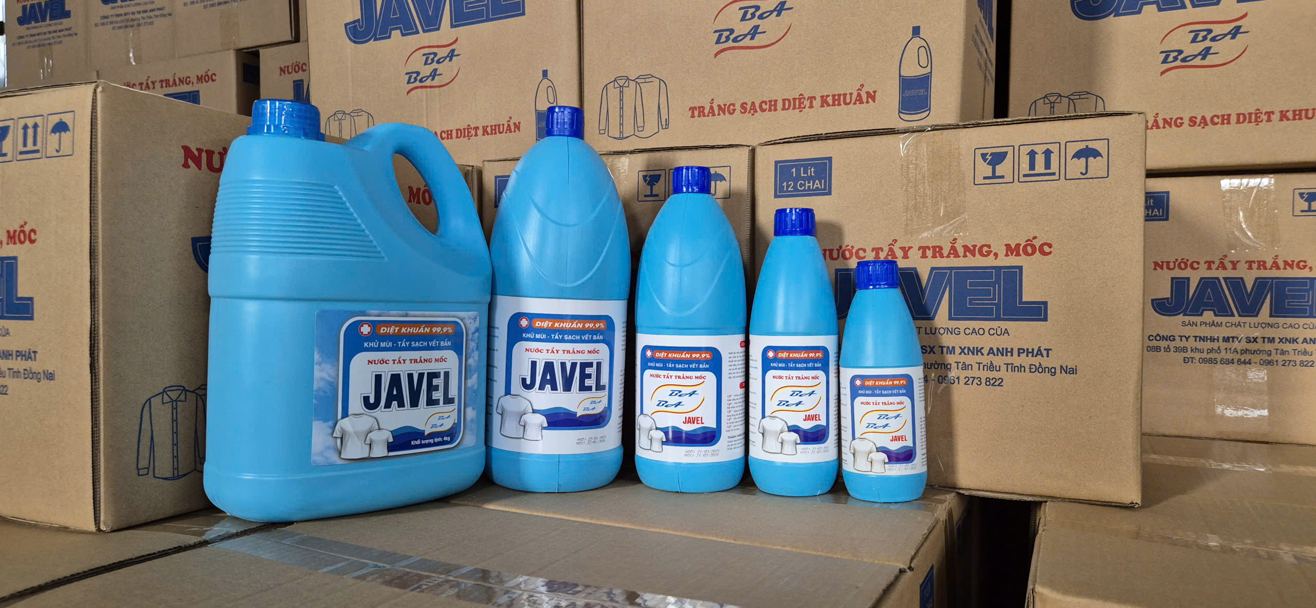 Javel BABA tẩy trắng quần áo