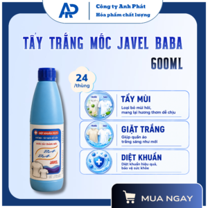 javel baba 600ml | công ty anh phát