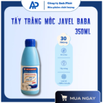 Javel BABA 350ml tẩy trắng quần áo, diệt khuẩn, khử mùi hiệu quả